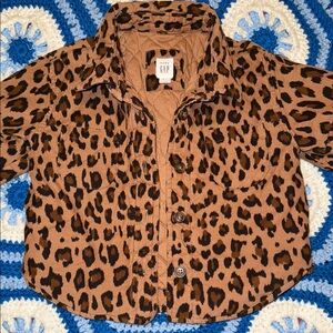 Baby GAP Leopard Corduroy Jacket 12-18 Months